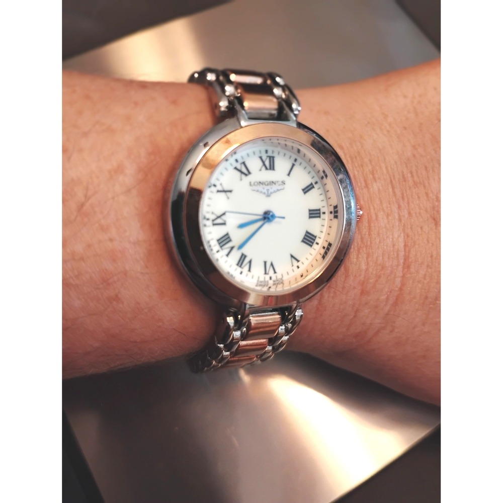 💖RARE Longines PrimaLuna Rose Gold Roman Numeral Discontinued watch L8.110.4 💖